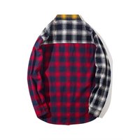 Chemises pour hommes tendance 2025, patchwork, col rabattu, flanelle florale, hip-hop, streetwear, printemps, écologiques, respirantes, grandes tailles
