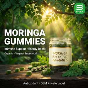 Gomitas de Extracto de Hoja de Moringa Orgánica Vegana, Suplemento Inmunológico, Aumento de Energía, Antioxidante, Superalimento, Marca Privada OEM - Product Image 2