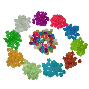 Cangkang Bercahaya Buatan Kecil 1cm, Batu Fluoresen Warna-warni untuk Lanskap Akuarium & Dekorasi Taman - Product Image 3