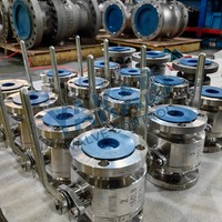 Vanne à boisseau sphérique en acier inoxydable A351 à passage complet (Full Bore) avec tige filetée anti-éclatement en graphite