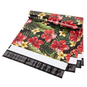 Sacs d'expédition en polyéthylène imprimés de motifs floraux tropicaux, 2,5 mil, imperméables, avec rabat auto-adhésif pour l'envoi postal - Product Image 6