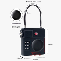 Cadenas GPS intelligent pour bagages de voyage avec étiquette connectée et fonction de localisation - Verrou de conteneur compatible Find My