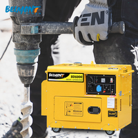 220V 380V 110V 5KVA 15KVA 4.5KW 4.6KW 5KW 5.5KW 6KW 6.5KW Tragbares Schweißen Silent Power Diesel Generator zu verkaufen