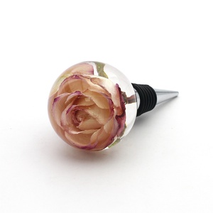 2025 thiết kế mới chai Stopper kim loại nút chai thực hoa nhà máy đồ nội thất nhà bếp tăng Phong lan bồ công anh Logo nhúng - Product Image 4