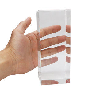 Cristal Óptico Artificial, Prisma Cubo de Vidro Cristalino, Peso de Papel em Acrílico - Product Image 1