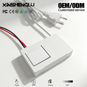 Service ODM Interrupteur Tactile avec Driver LED Intégré 24W pour Miroir Intelligent, Luminosité et Température <span class=keywords><strong>de</strong></span> Couleur Réglables, Fonction Mémoire, IP21, 1-6mm - Product Image 1