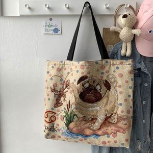 Euro-American Printed <b>Canvas</b> Lining European Tote Portable Fashion Mommy <b>Large</b> Capacity Hua Cheng <b>Bag</b> - Product Image 3