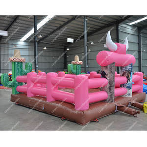 Taureau mécanique à yeux rouges, taureau gonflable en PVC d'<span class=keywords><strong>occasion</strong></span>, manège mécanique de rodéo à vendre - Product Image 3