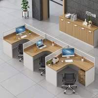 Centre d'appels moderne salle de réunion ronde mobilier modulaire 2 4 6 personnes bureaux et postes de travail en verre