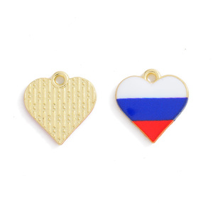 Pendentif en forme <span class=keywords><strong>de</strong></span> cœur avec drapeaux des États-Unis, du Canada, du Mexique, <span class=keywords><strong>de</strong></span> la France, <span class=keywords><strong>de</strong></span> l'Allemagne, du Brésil, <span class=keywords><strong>de</strong></span> l'Espagne, du Royaume-Uni pour la création <span class=keywords><strong>de</strong></span> bijoux DIY - Product Image 6