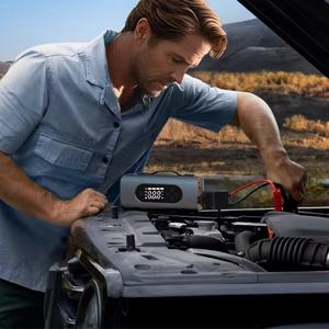 Mini aspirateur à main sans fil Portable Rechargeable 8 en 1 souffleur d'air anti-poussière Led SOS pompe à Air voiture saut démarreur batterie externe - Product Image 2