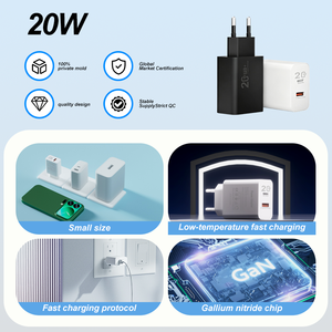 Hot Sale Phone Accessories Fast Portable Wholesale <strong>Type</strong> <strong>C</strong> Fast Charger <strong>Adapter</strong> Travel USB Multiple Wall Mobile EU US <strong>PLUG</strong> - Product Image 2