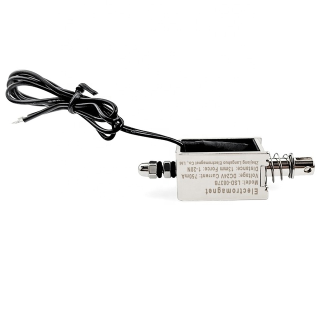 LSD-0837B Solenoid Electromagnet Push Pull Type Thrust Force Open Frame Linear Solenoid Electric Magnet Lifting Sucker