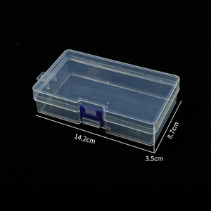Boîte de rangement en plastique Pp polyvalente personnalisée, trombone, boîte carrée en plastique, boîte transparente en plastique - Product Image 3