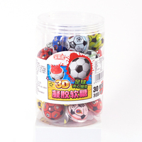 Bonbons Géants en Gros en Forme de Boule, Bonbons Fruités Sucrés et Moelleux, OEM/ODM, Bonbons Économiques en Bouteille pour Fêtes