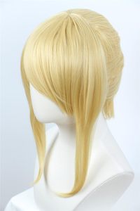 Linfairy Perruque blonde moderne pour femme, costume de cosplay + queue de cheval de 50 cm - Product Image 2