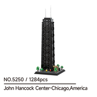 Wange 5250 John Hancock Center, modèle de briques créatives personnalisées, ensemble de blocs de construction pour enfants, jouet en plastique, vente en gros