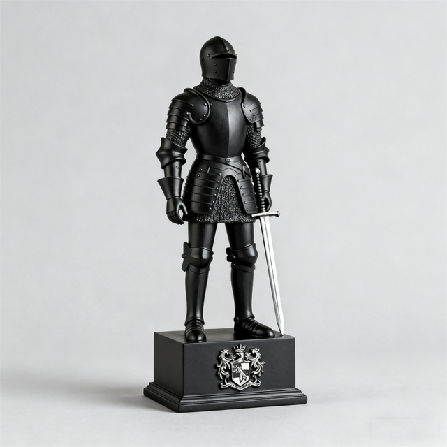Resin Angels Statue Roman Crusader Warriors Resin Art Crafts Handcrafted for Spiritual Spaces Ceremonies Religious Celebrations