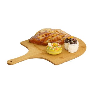 Plateau de service japonais en bambou en forme d'éventail avec poignée, pour desserts, pâtisseries, fruits, steaks, ustensiles de cuisson, couleur bois naturel - Product Image 5