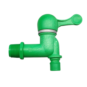 Wall Mounted Ceramic Core Single <b>Handle</b> Bathroom Sink PP Abs Faucet Plastic 1/2" Water Tap - Product Image 6