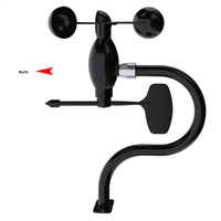 Anémomètre CE RS485 0-5V 0-10V 4-20mA Station météo automatique utilisée 2 en 1 Capteur de vitesse et de direction du vent industriel intégré
