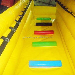 Toboganes inflables para piscina de doble carril al aire libre comercial 8x4M Combo inflable gigante tobogán acuático Parque de atracciones en alquiler