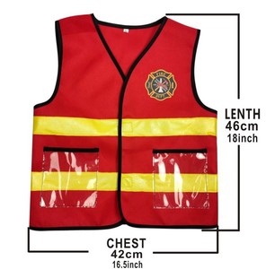 Enfant Halloween carnaval fête petit garçon pompiers Costume <span class=keywords><strong>rouge</strong></span> feu perceuse Costumes enfants <span class=keywords><strong>pompier</strong></span> Cosplay Costume - Product Image 5