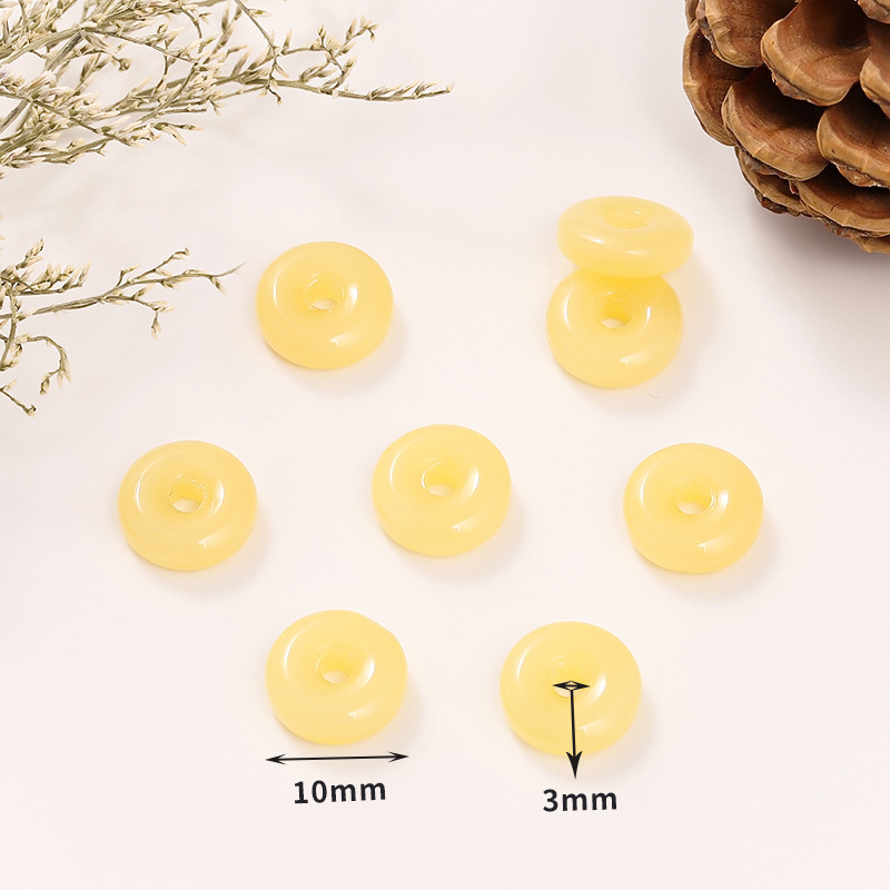 หัวเข็มขัดนิรภัยสีเหลือง 5 ชิ้น, ขนาด 10 มม.