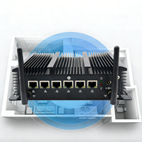 6 * Ports Lan Gigabit NIC ordinateur industriel 8th Core I3 8130U I5 8350U bureau DDR4 Ram MSAT SSD pour pare-feu Pfsense Mini PC