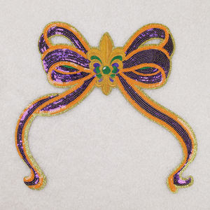 Certified Factory Iron <b>On</b> Let'T Day Drink Mardi Gras Custom Glitter Sequin Patches Carnival Bow <b>Letter</b> Embroidered Sequin Patch - Product Image 4