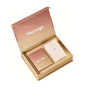 Boîte cadeau magnétique avec logo personnalisé, emballages rigides et pliables recyclables pour cosmétiques avec manuel <span class=keywords><strong>d</strong></span>'instructions - Product Image 2