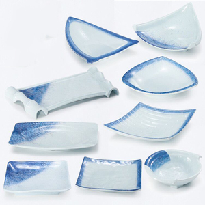 Plates Blue Plastic Plate Melamine Plastic Plates Melamine Dinner Plates Irregular Shapes Simple Blue Navy Plastic Plate Set Charger Plates