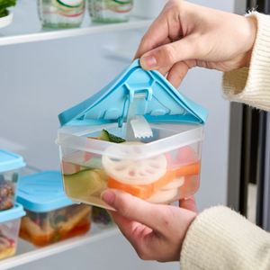 Customized Fruit Containers <b>Fridge</b> Produce Saver <b>Portable</b> Plastic Kitchen Sealed Box Lid Handle - Product Image 4