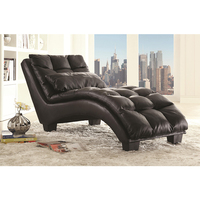 Chaise de salon en cuir marron de qualité supérieure, siège en rotin souple, pour salon