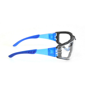 Transparante polycarbonaat veiligheidsbril met volledig montuur, nylon montuur en schuimrubberen ophanging - Product Image 6