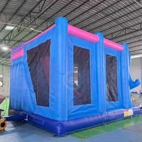 Château gonflable pour enfants avec toboggan, location pour fêtes, château gonflable de dessin animé, Moon Bounce