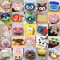 Étui airpod personnalisé en 3D avec dessin animé Étui de protection en caoutchouc et silicone pour écouteurs pour Airpods Pro Housse pour casque sans fil pour Airpods4