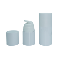 Bouteilles sans air en PP blanc 30ml récipient cosmétique en plastique sans air bouteille de pompe à bouchon à vis de lotion