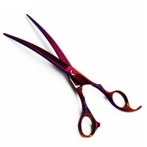 Ciseaux de coiffure professionnels de haute qualité en acier inoxydable à lame affûtée et manche long pour droitiers – Fournitures de salon de coiffure - Product Image 1