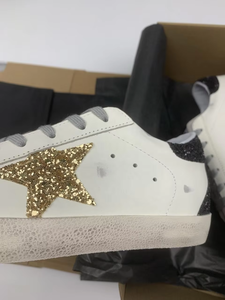 2026 Luxury Designer <b>Sneakers</b> Men's and Women's Walking Shoes Retro Classic Platinum Goose Genuine <b>Leather</b> Lace-up Flat Shoes - Product Image 6