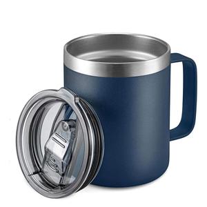 Vaso Térmico Ecológico de Doble Pared con Logotipo Personalizado, 12oz, 14oz, 16oz, 24oz, Recubrimiento en Polvo, Acero Inoxidable, Taza de Café para Camping, Antiderrames - Product Image 3