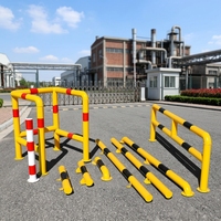 Barrière de protection robuste à double poteau en U pour quai de chargement et atelier