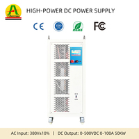 Alimentation électrique numérique CC réglable 500V 100A 50kW pour les tests électroniques de précision et les laboratoires de recherche et d'enseignement
