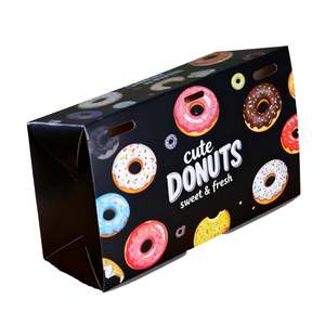 Wholesale Disposable Take Out <b>Box</b> With Logo for Donut Burger Chips Fast Food Packaging Cardboard Container Paper <b>Packing</b> <b>Box</b> - Product Image 1