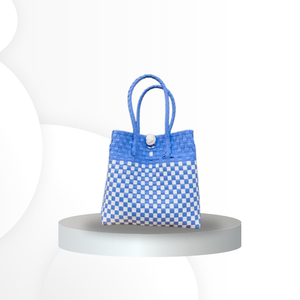 2025 elegante bolsa de plástico Premium tejida a mano patrón Lurik inspirado en el tejido indonesio hecho de materiales reciclados - Product Image 4