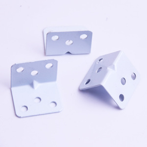 <b>White</b> Paint Iron Angle <b>Bracket</b> YWT-268 1.2mm Cold-Rolled Steel Durable Shelf Connector - Product Image 1