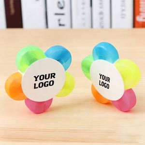 Stylo surligneur multicolore personnalisé avec logo, cadeau promotionnel de papeterie - Product Image 1