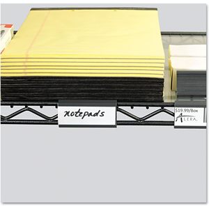 Étiquettes pour étagères métalliques Alera Alesw59St, paquet de 10, en plastique durable - Product Image 3