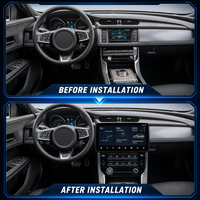 Écran tactile Android GPS sans fil CarPlay Auto DSP Navigation Radio Multimédia Tableau de bord 1 an pour Jaguar XF/XFL 2016-2018