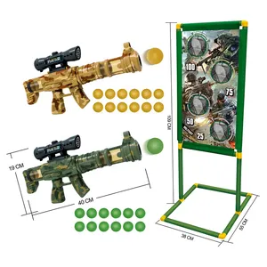 工場OEMフォームボールポッパーエアおもちゃ銃立っている射撃ターゲット子供のための射撃ゲームおもちゃ